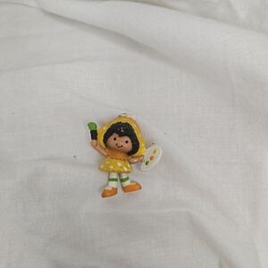 Strawberry Shortcake Orange Blossom PVC Mini Figure 1980s Cottagcore Painter